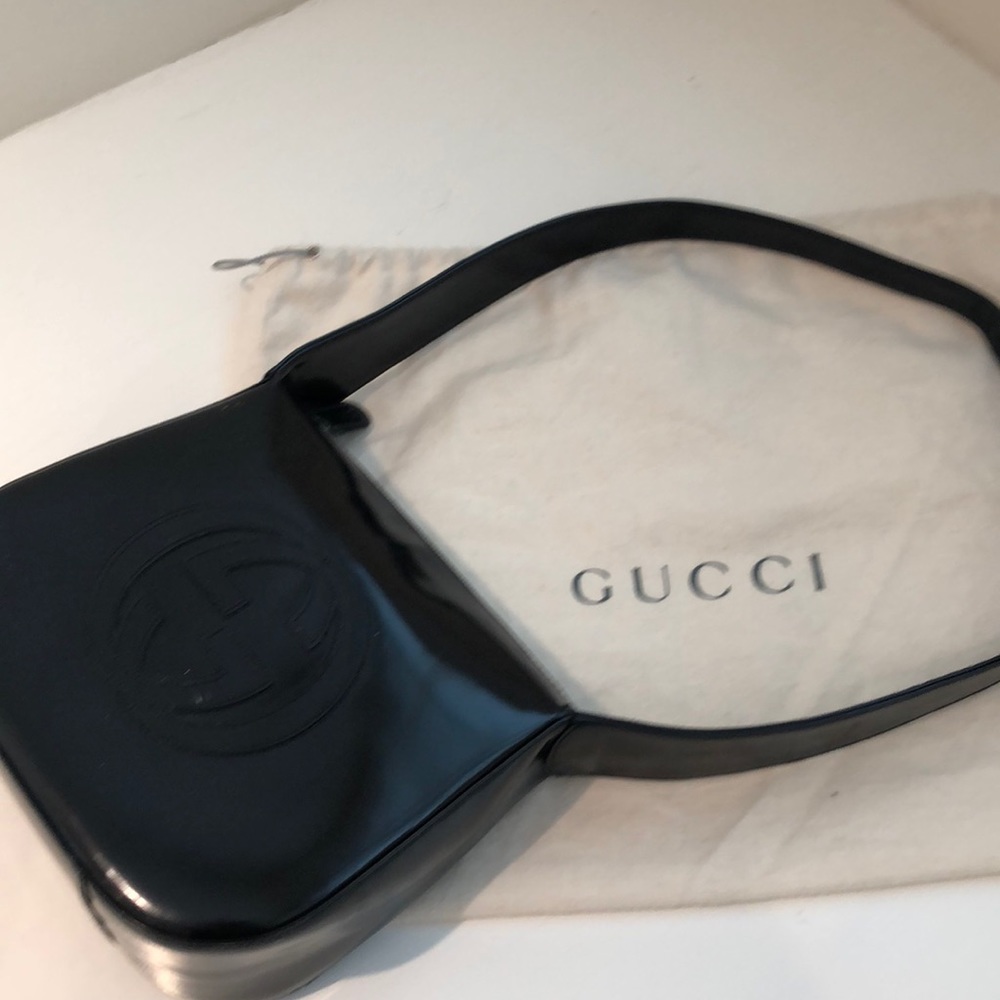 GUCCI leather shoulder bag